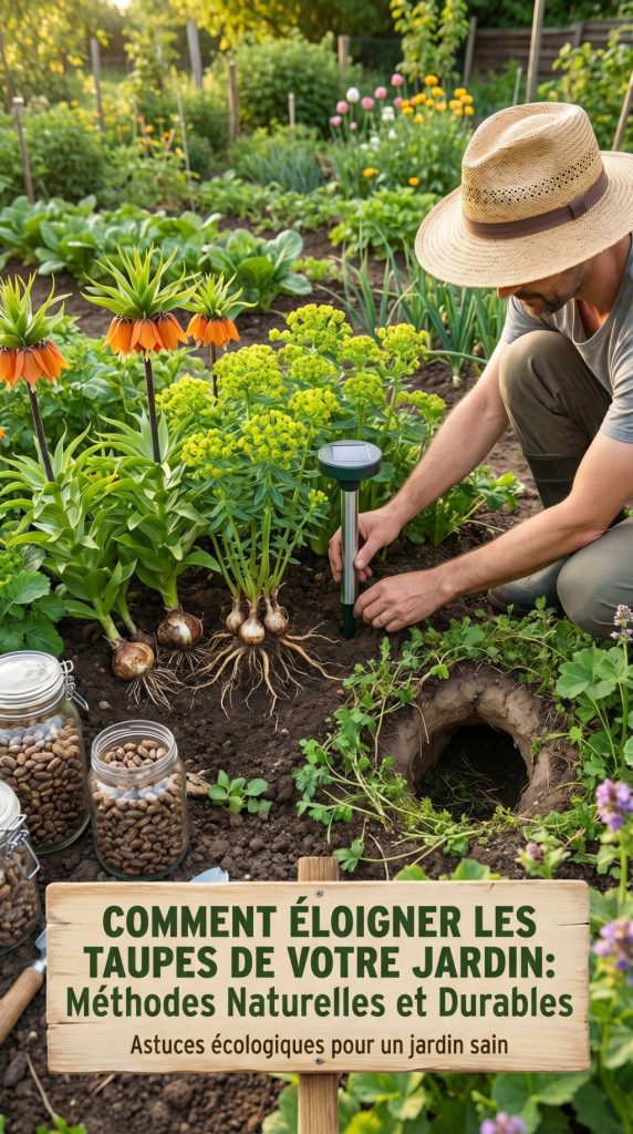 Comment éloigner les taupes de son jardin ? méthodes naturelles et durables